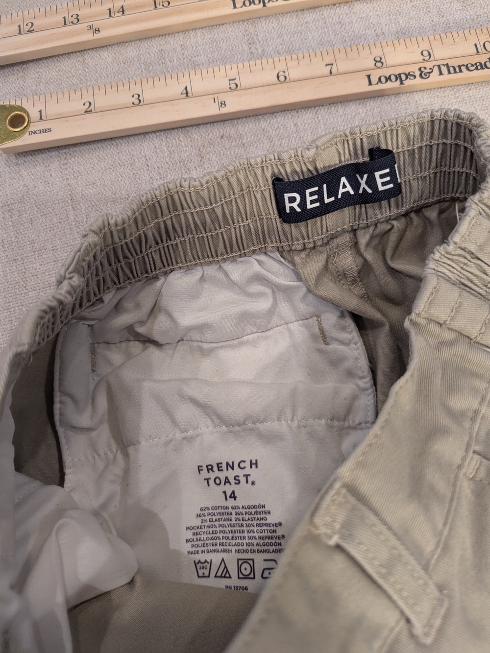 School Uniform- French Toast- Kakhi Pants- Chinos/ Slacks- Relaxed Fit- Youth 14 - Picture 6 of 7